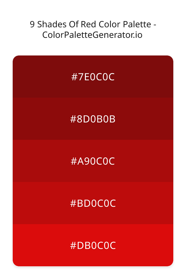 9 Shades Of Red image