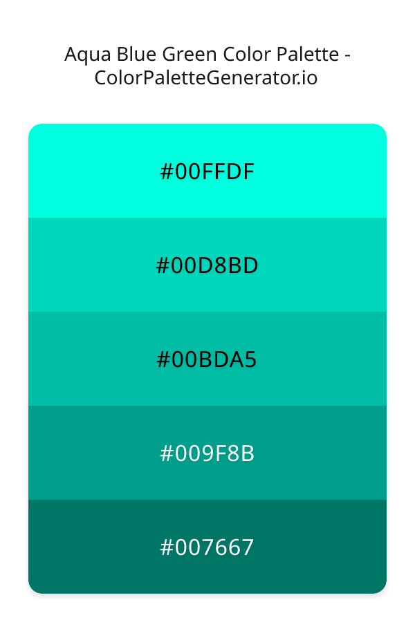 Aqua Blue Green image