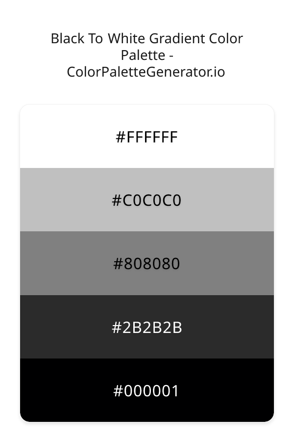 Black To White Gradient image