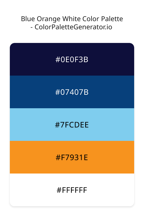 Blue Orange White image