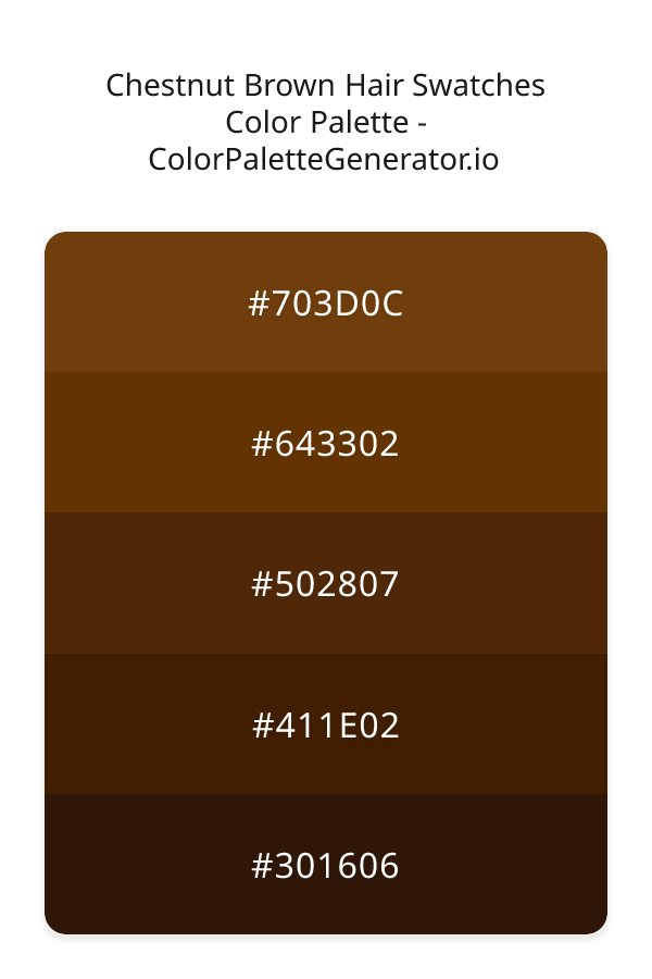 Chestnut Brown Hair Swatches image
