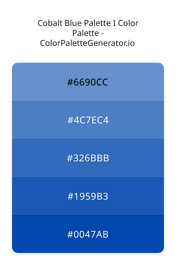 Cobalt Blue Palette I image