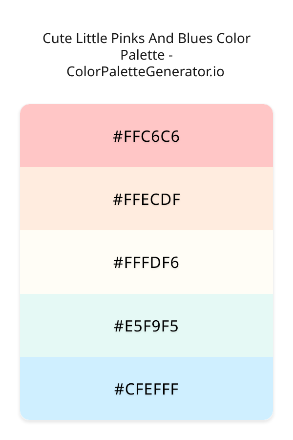 Cute Little Pinks And Blues image