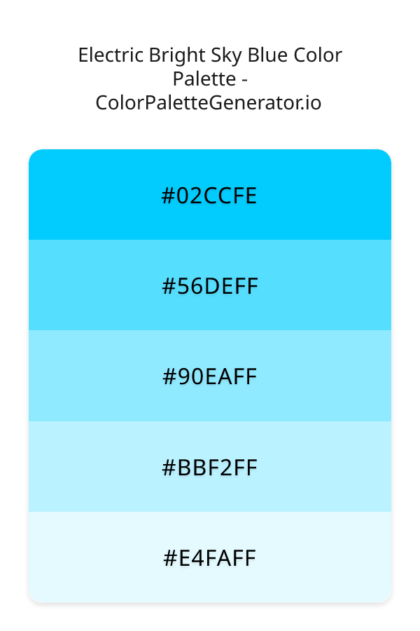 Electric Bright Sky Blue image