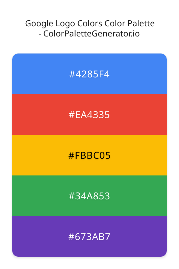 Google Logo Colors image