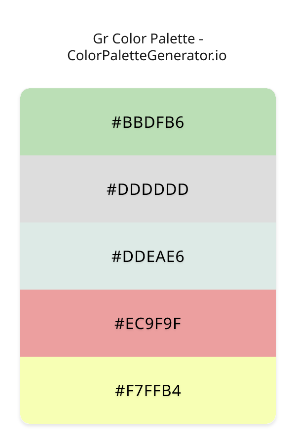 Gr Color Palette palette visualization