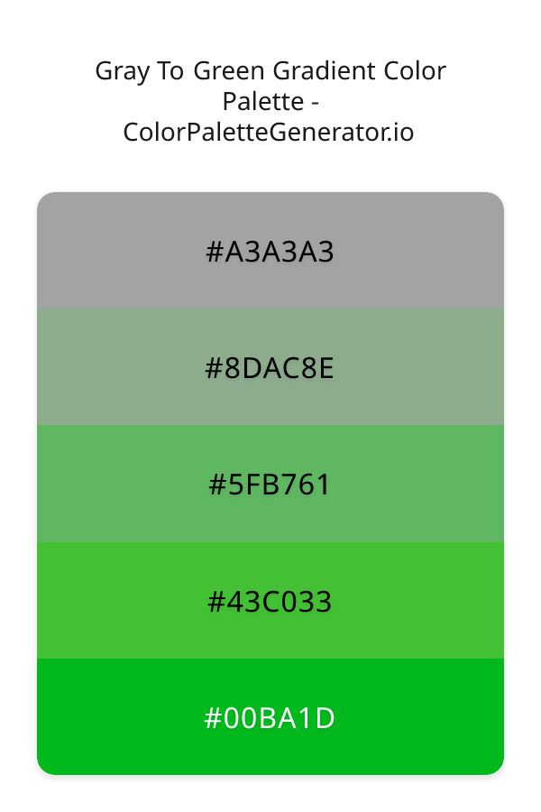 Gray To Green Gradient image