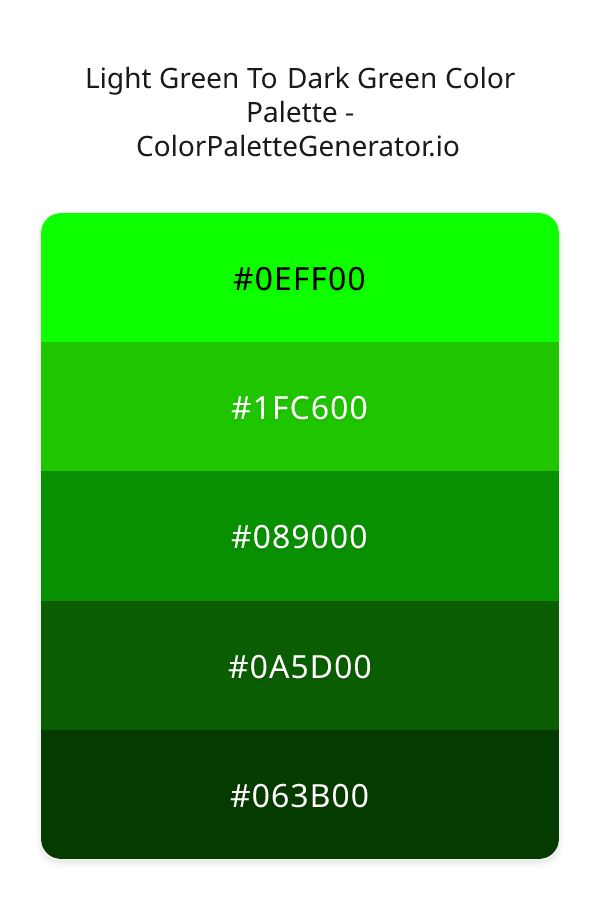 Light Green To Dark Green image