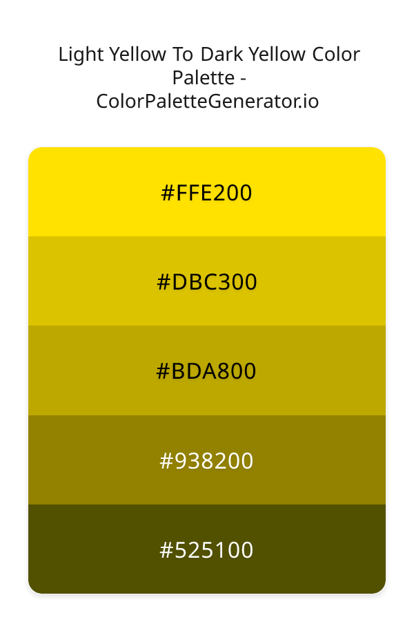 Light Yellow To Dark Yellow image