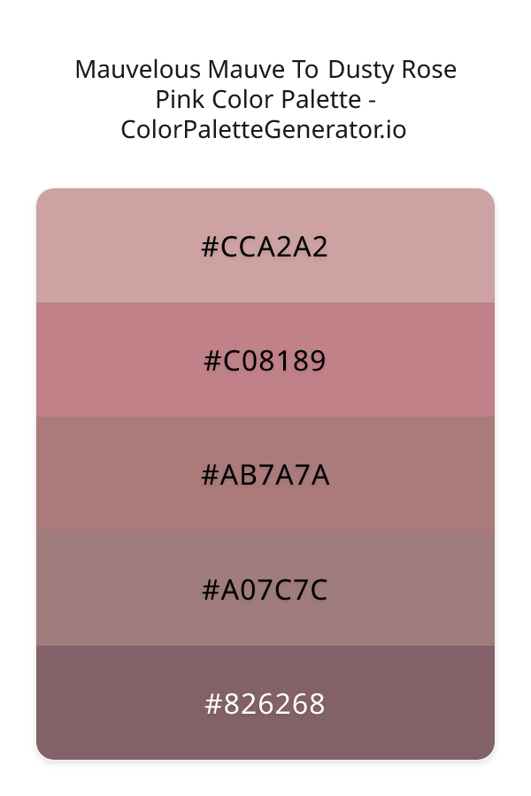 Mauvelous Mauve To Dusty Rose Pink image