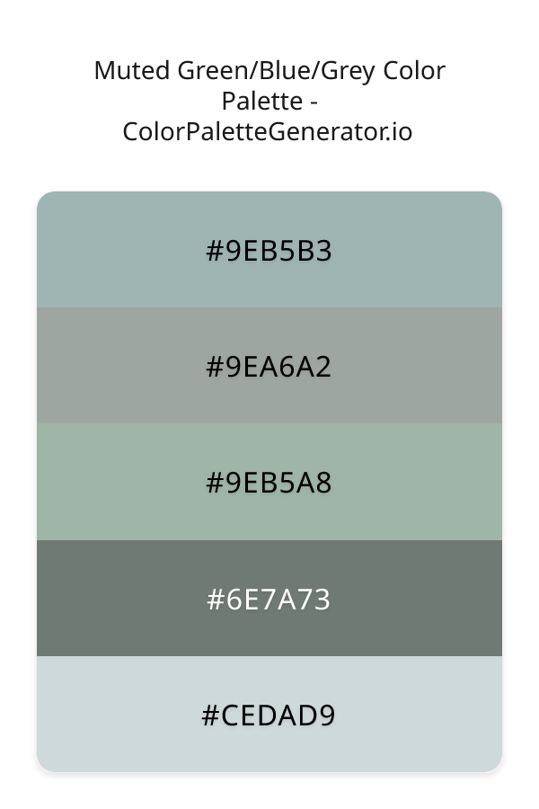 Muted Green/Blue/Grey image