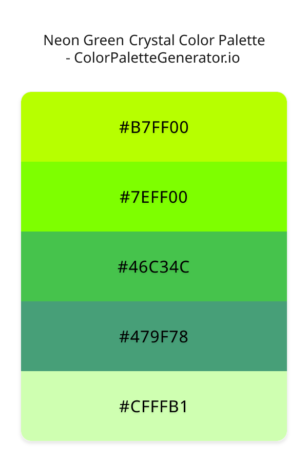 Neon Green Crystal image