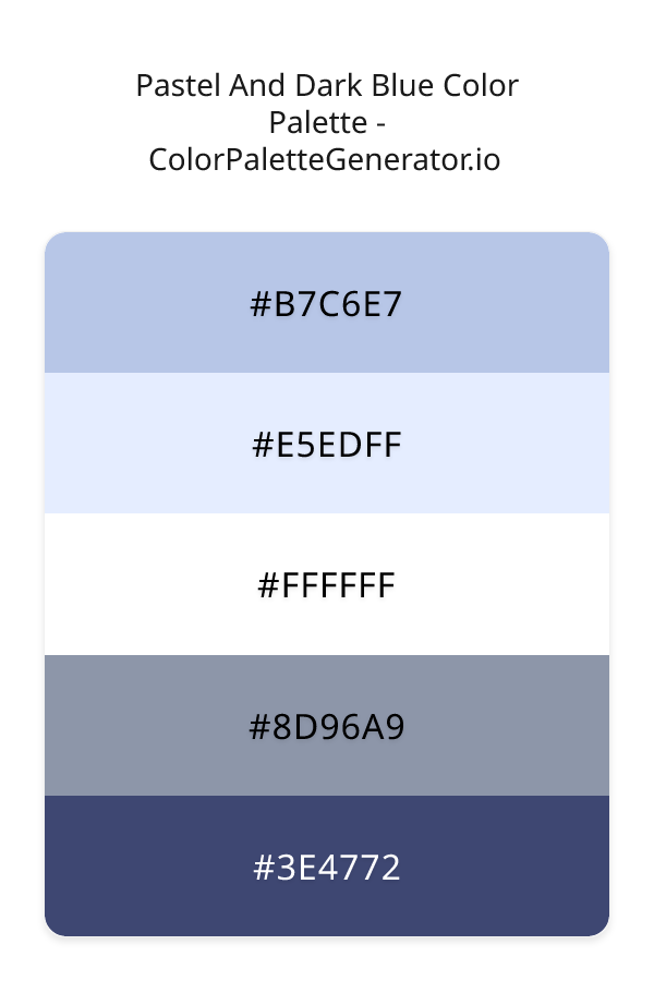 Pastel And Dark Blue image