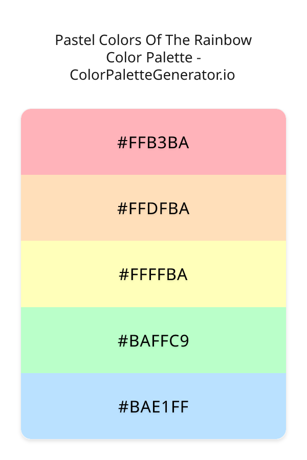 Pastel Colors Of The Rainbow image