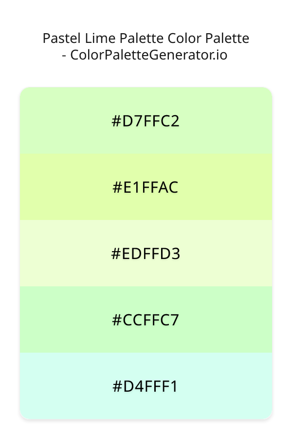 Pastel Lime Palette image