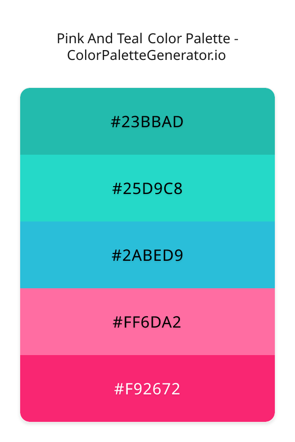 Pink And Teal image