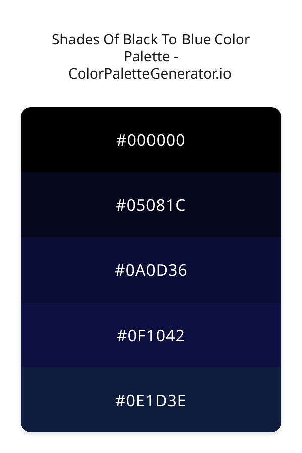 Shades Of Black To Blue image