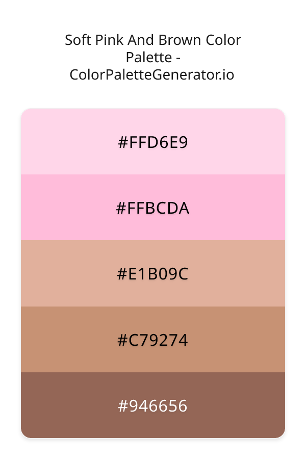 Soft Pink And Brown image