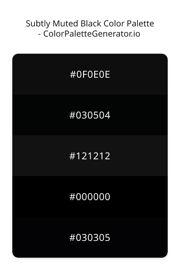 Subtly Muted Black image