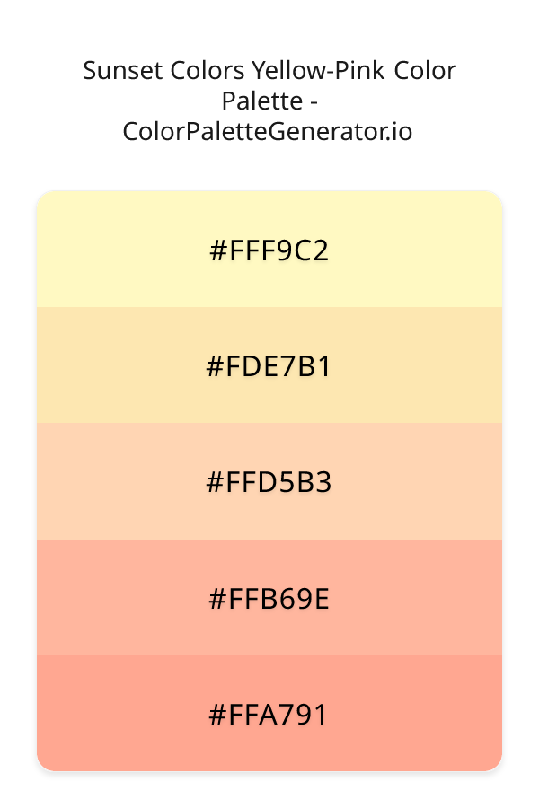 Sunset Colors     Yellow-Pink image